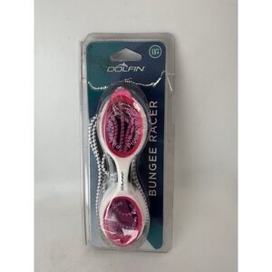 Dolfin Bungee Racer Swim Goggles Pink White One Size Ages 13+ New Sealed